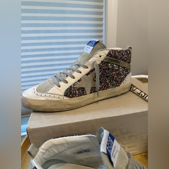 Size 41 Golden Goose Glitter Midstars Excellent Condition Private Eden/LTD - Picture 3 of 11